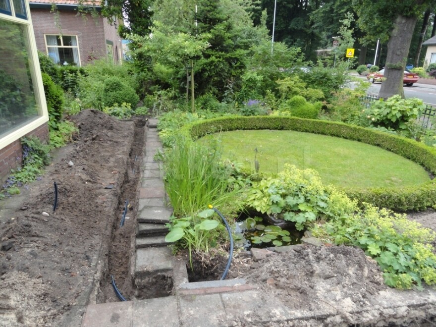 Beregeningsinstallatie met tuinsproeiers in Nunspeet