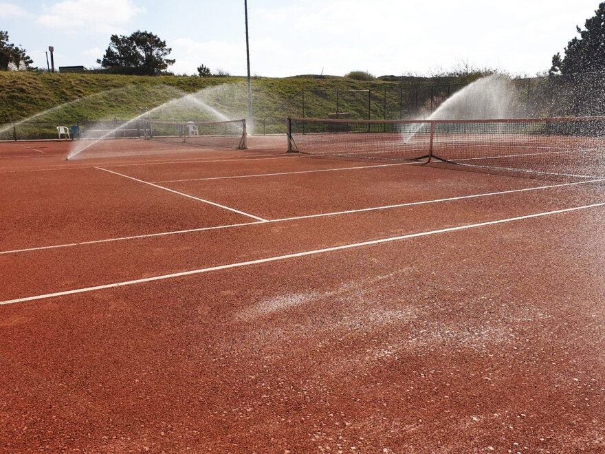 Beregening tennisbaan
