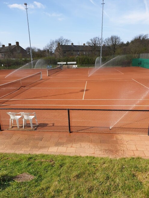 Beregening tennisbaan