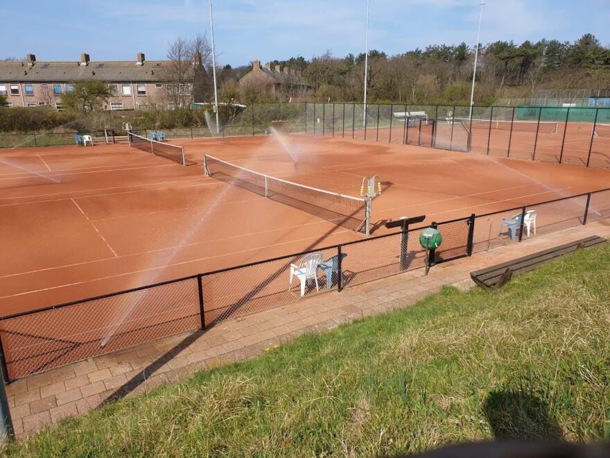Beregening tennisbaan