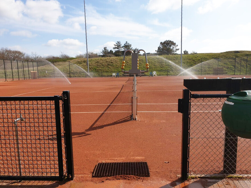 Beregening tennisbaan