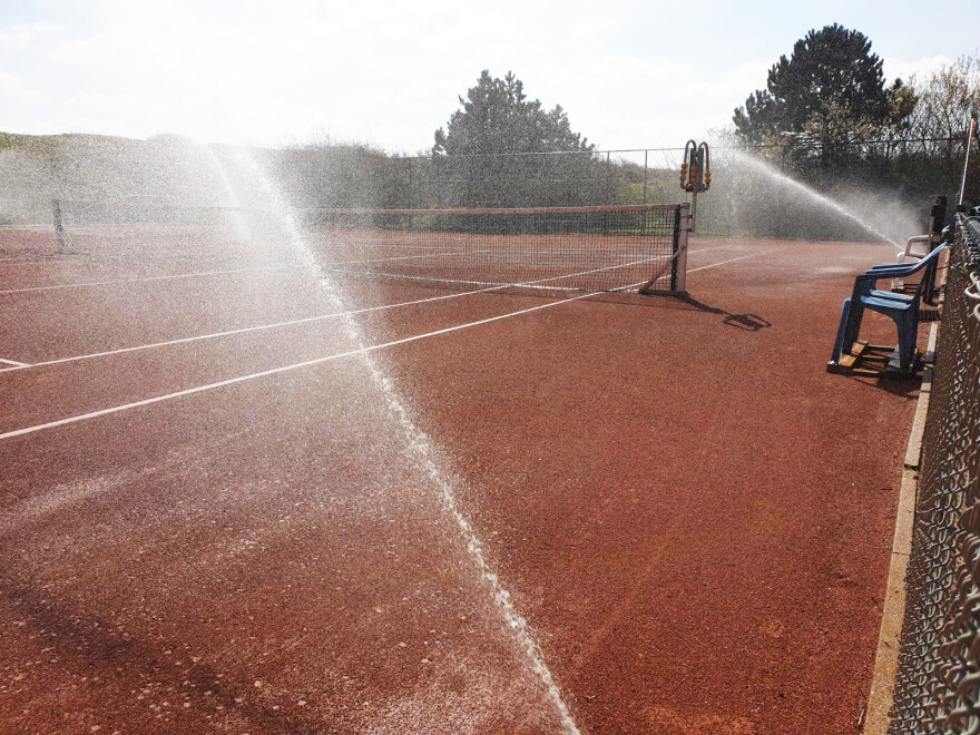 Beregening tennisbaan