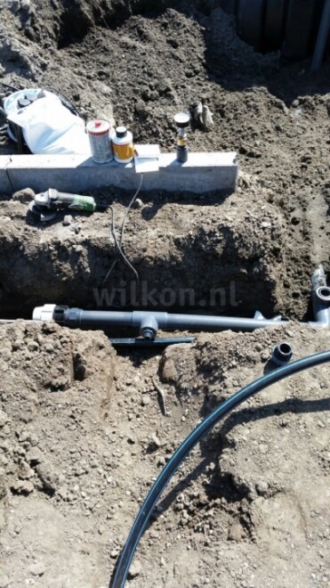 Beregening tennisbaan in Rotterdam