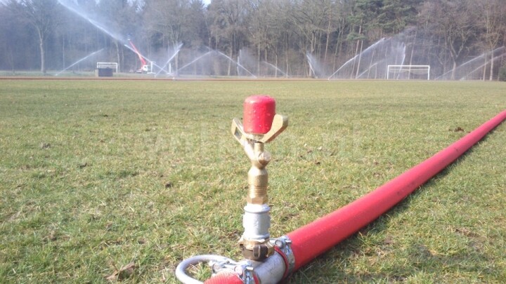 Aanleg en levering beregening voetbalveld in Epe