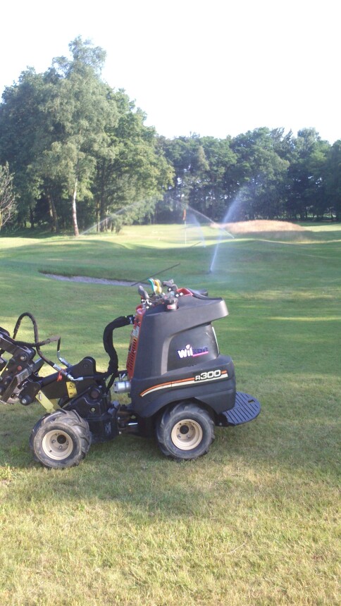 sleufloos leidingen leggen golfbaan-1