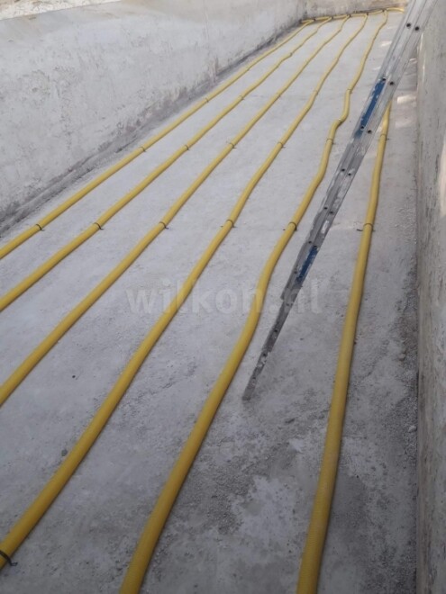 Aanleg drainage kalkzandsteen fabriek