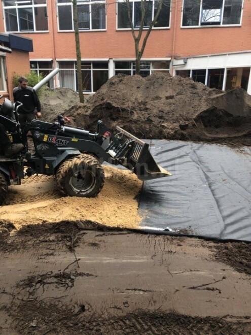 Drainage kratten met pomp