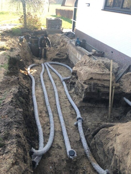 Installatie pompput voor afvoeren oppervlaktewater